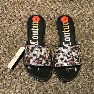 Juicy couture leapord sandals